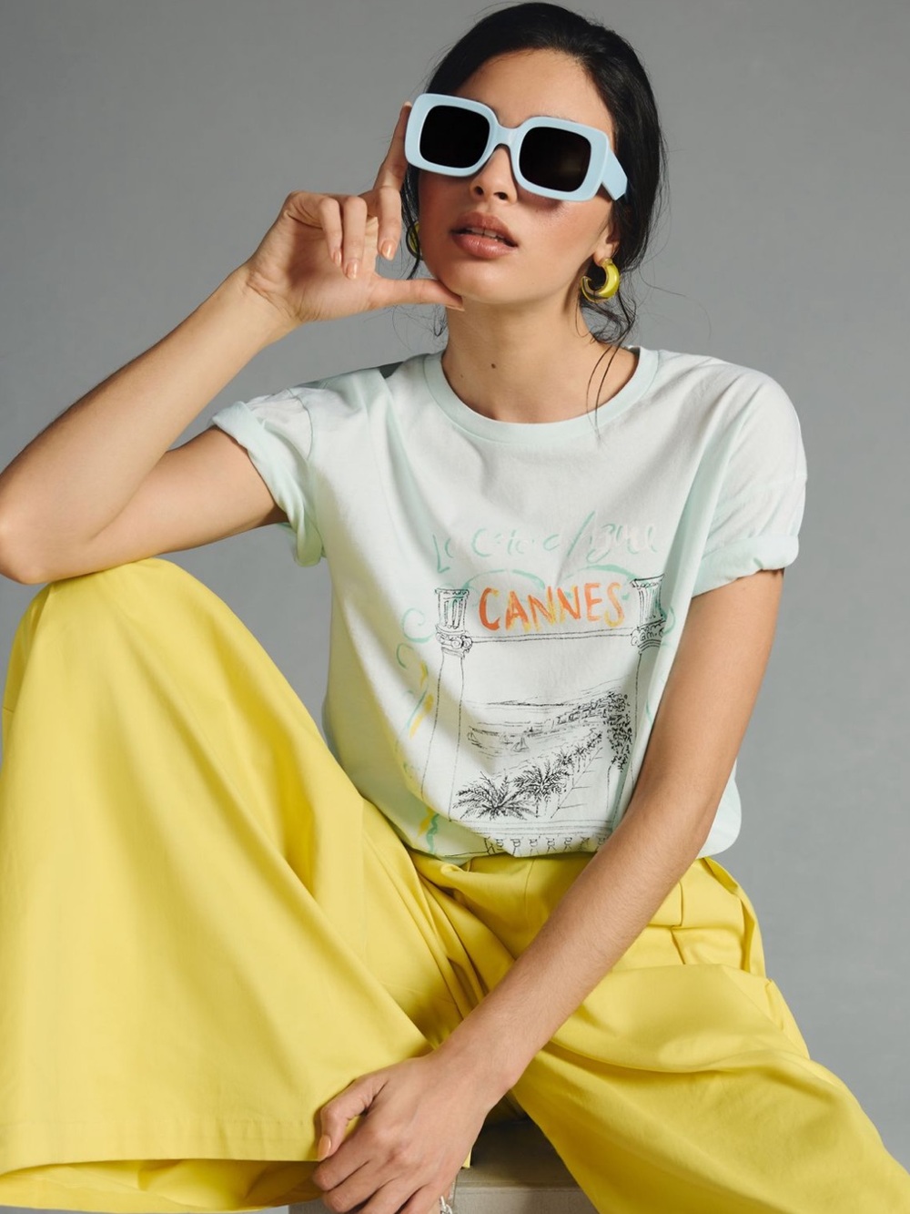 Back When Painted Cannes Tee